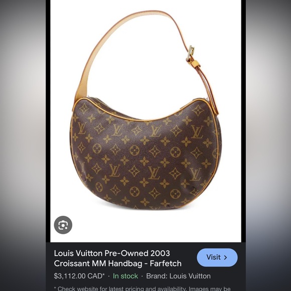 ❣️❣️❣️LOUIS VUITTON
Monogram Croissant PM/MM❣️❣️❣️ - Picture 4 of 17